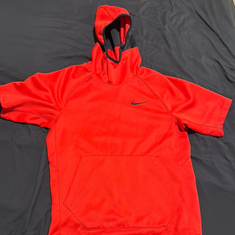 Nike Red Short Sleeve Hoodie